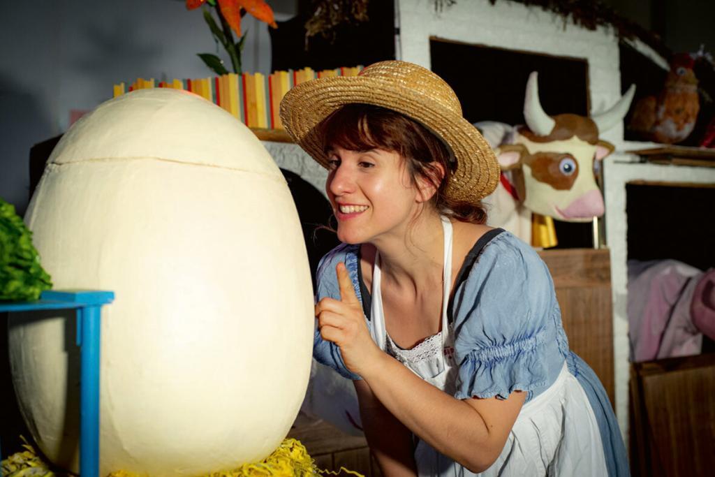 bienvenue à la ferme, spectacle pour les crèches de la compagnie CCDM